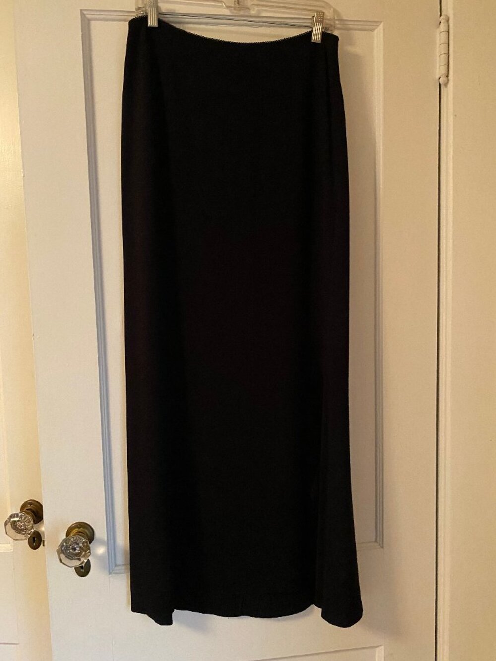 Tahari Full-Length Black Dress Skirt with Slit